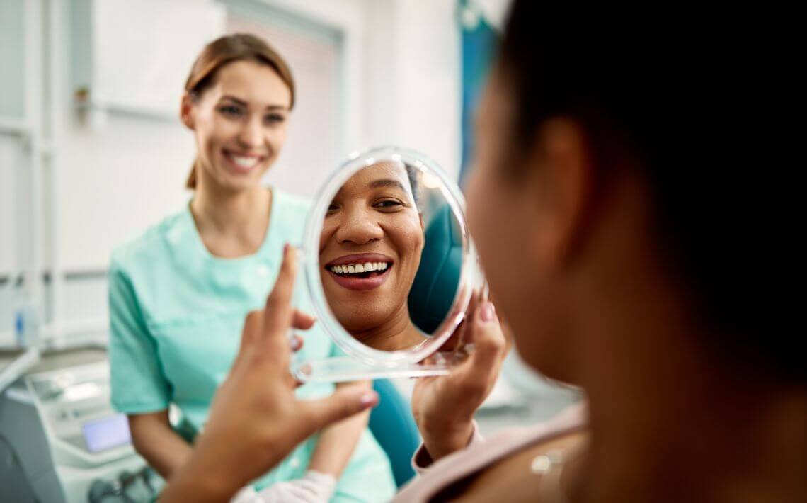 Woman at NHS dentist in York