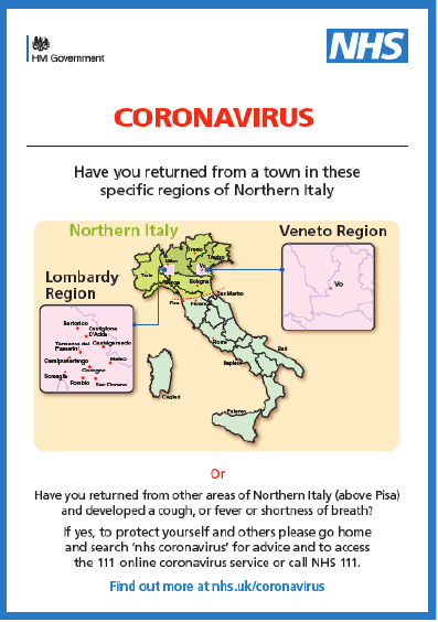 Infographic about coronavirus policies 