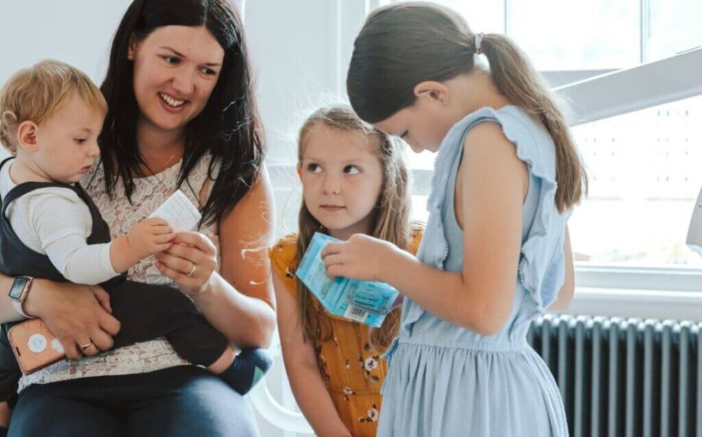 Family at Blossom Dental in York for NHS check-up